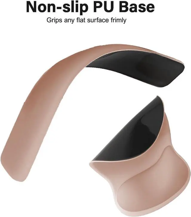 Alt view image 5 of 7 - Wrist Rest Support for Mouse Pad&Keyboard Set Ergonomic Mousepad with Concave Curved Memory Foam Non-Slip Base Pain Relief Comfortable Rectangular Easy Typing Pad for Home/Office Brown