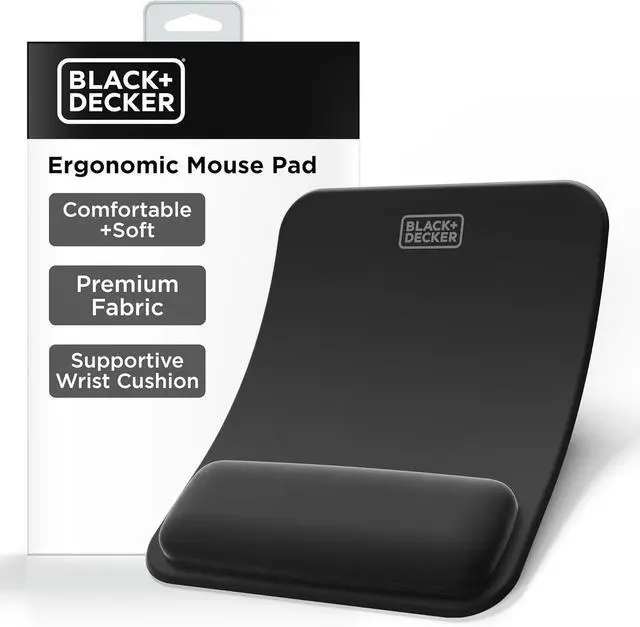 Main image of Ergonomic Mouse Pad Wrist Support - Comfortable Mouse Pad Wrist Rest - Wrist Relief Gel Mousepad - Non-Slip Base Aesthetic Mousepad for Gaming Home Office - Perfect for Computer Laptop