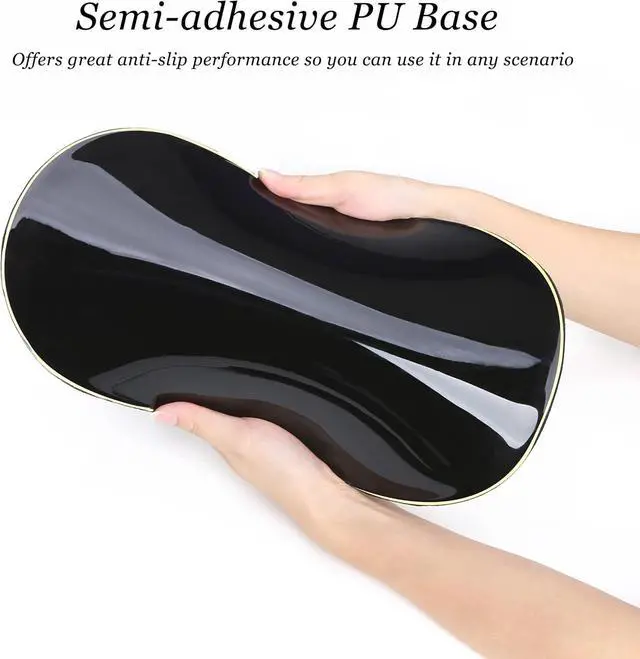 Alt view image 5 of 7 - Ergonomic Mouse Pad Wrist Support Pain Relief Mouse Pad with Wrist Rest Entire Memory Foam Mouse Pad with Non-Slip PU Base Comfortable Mousepad Perfect for Office & Home 1PCSFlowers