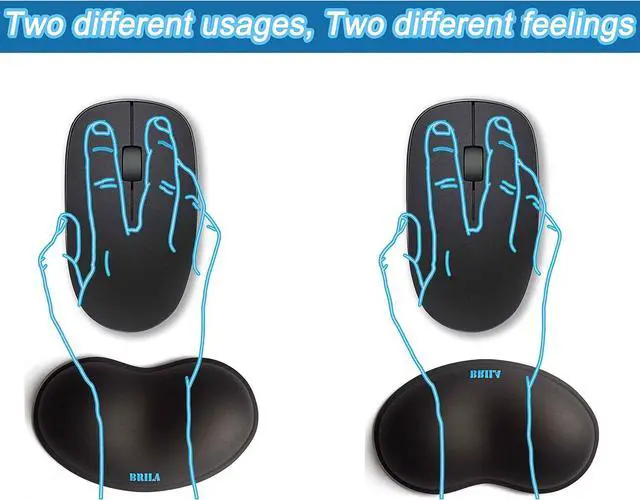Alt view image 3 of 6 - Ergonomic Silicone Mouse Wrist Rest Cooling Silica Gel PU Leather Mouse Wrist Support Pad for Office Work and Laptop Computer Gaming