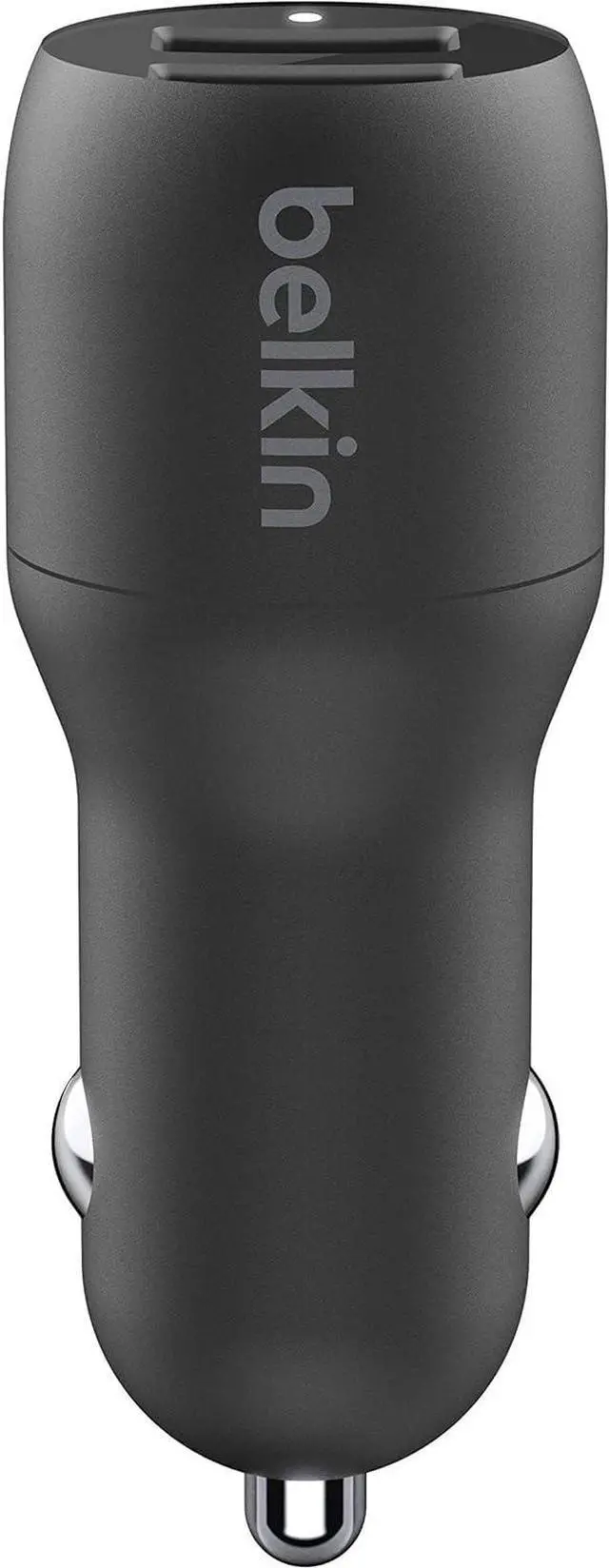 Alt view image 7 of 7 - 24-Watt Dual USB Car Charger - 2 12W USB-A Ports with Lightning Cable - Fast Charging for  iPhone  Galaxy AirPods & More - USB-C Charger