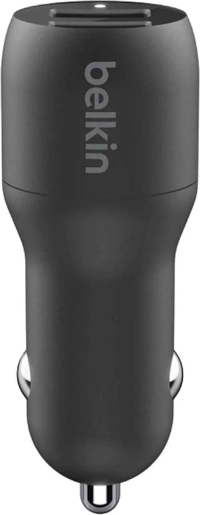 Alt view image 6 of 7 - 24-Watt Dual USB Car Charger - 2 12W USB-A Ports with Lightning Cable - Fast Charging for  iPhone  Galaxy AirPods & More - USB-C Charger