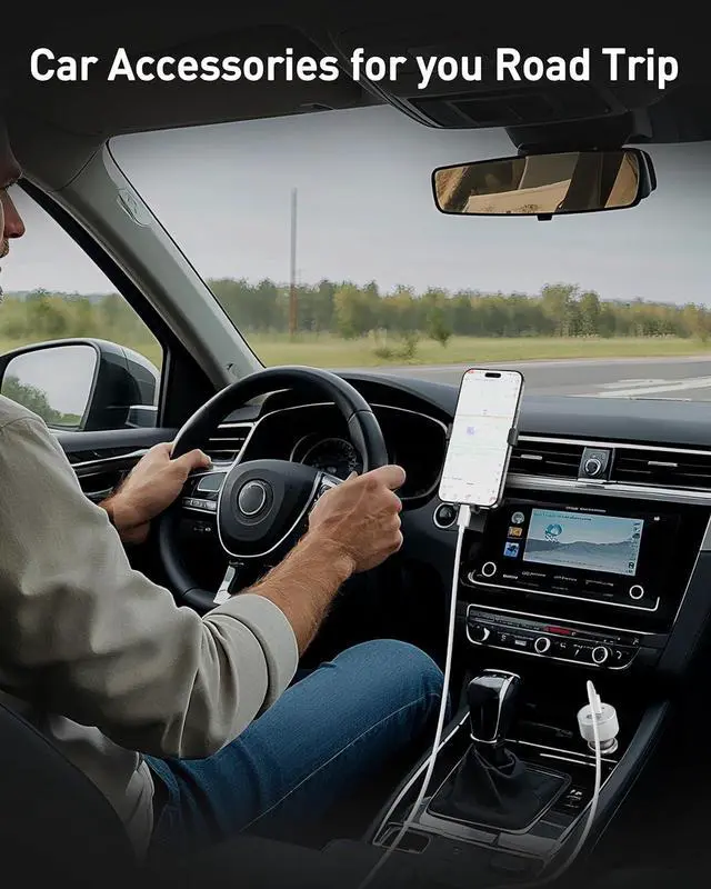 Alt view image 7 of 7 - [MFi Certified] iPhone Fast Car Charger 3-Port 67W USB C Car Charger Super Fast Charging Cigarette Lighter Adapter with 3FT USB-C to Lightning Cable for iPhone 14/13/12/11/Pro Max/XS/XR/X/SE iPad