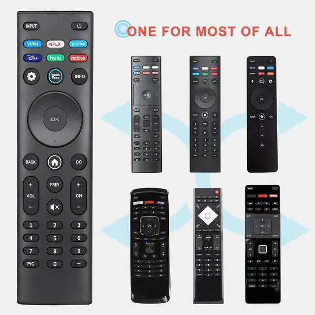 Alt view image 3 of 7 - Universal Remote Control XRT140 for VIZIO Smart TV Remote Replacement XRT136 XRT260 XRT270 Smartcast D E M P V PX Series Smart TVs