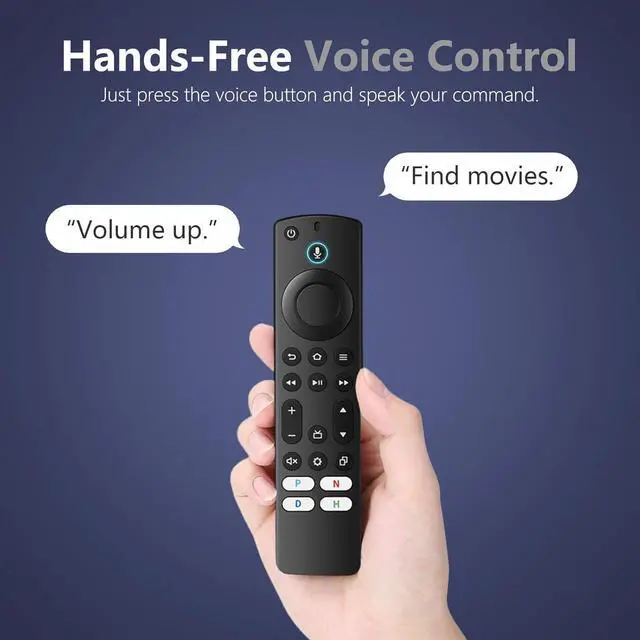 Alt view image 3 of 7 - Replacement Voice Remote Control for Insignia Toshiba Pioneer Smart TV Compatible with TV Stick 4k 4k Max Cube