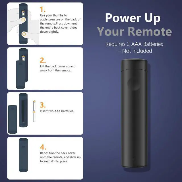 Alt view image 6 of 7 - Replacement Voice Remote Control for Insignia Toshiba Pioneer Smart TV Compatible with TV Stick 4k 4k Max Cube