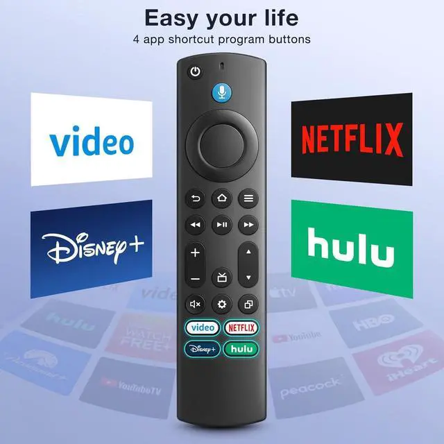 Alt view image 4 of 7 - Replacement-Voice-Remote-Control-for-Insignia-Toshiba-Pioneer-Smart-TVs