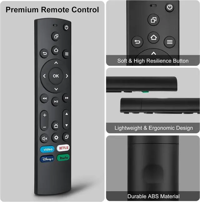 Alt view image 5 of 7 - Replacement-Remote for All Insignia-Toshiba-Pioneer-Smart-TVs