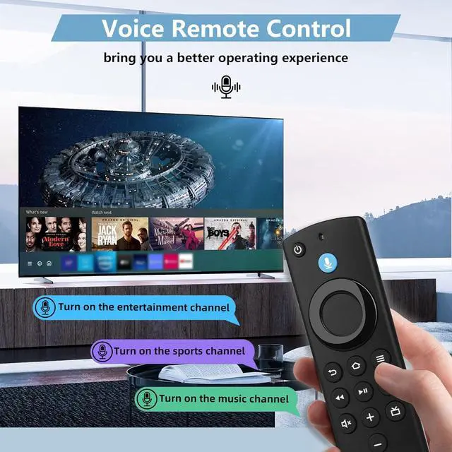 Alt view image 3 of 6 - Replacement Remote Control for Smart TV Stick & TV Cube Compatible with Insignia/Toshiba/Pioneer Smart2nd Gen/3rd Gen/4K/Lite/4K Max