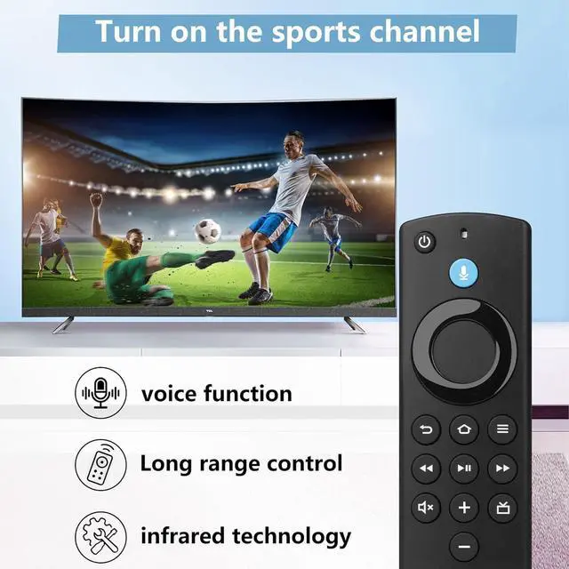 Alt view image 4 of 6 - Replacement Remote Control for Smart TV Stick & TV Cube Compatible with Insignia/Toshiba/Pioneer Smart2nd Gen/3rd Gen/4K/Lite/4K Max