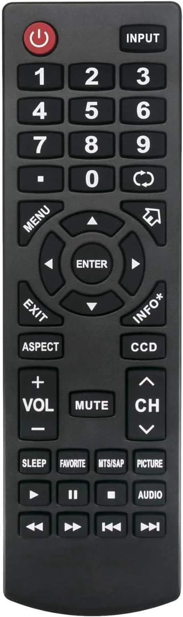 Alt view image 3 of 6 - Universal Remote Control Replacement for Insignia TVs
