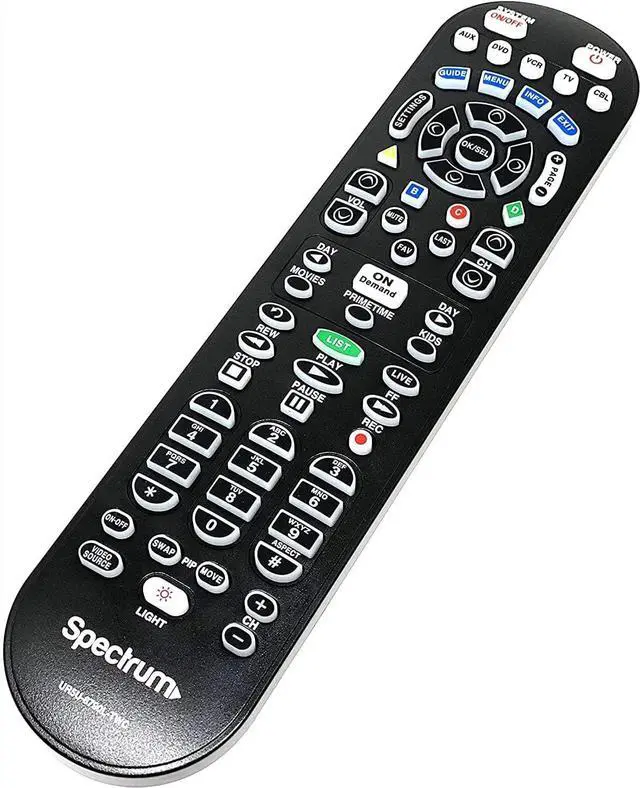 Main image of Charter Spectrum TV Remote Control TIME Warner CLIKR-5 UR5U-8780L New | Compatible with Time Warner Brighthouse and Charter Cable Boxes | keypad backlighting red Illumination