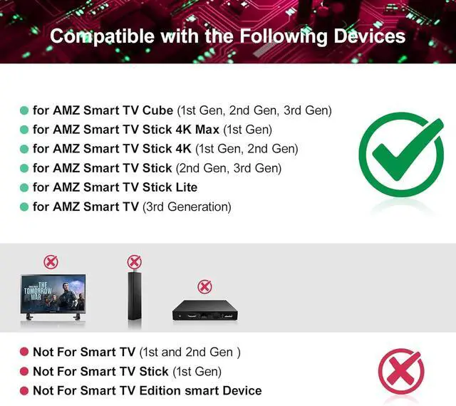 Alt view image 2 of 7 - Replacement Voice Remote Control Compatible with AMZ TV Stick/Lite/Cube/4K Max/4K 3rd Gen Smart TVs for Insignia-Toshiba-Pioneer Smart TVs