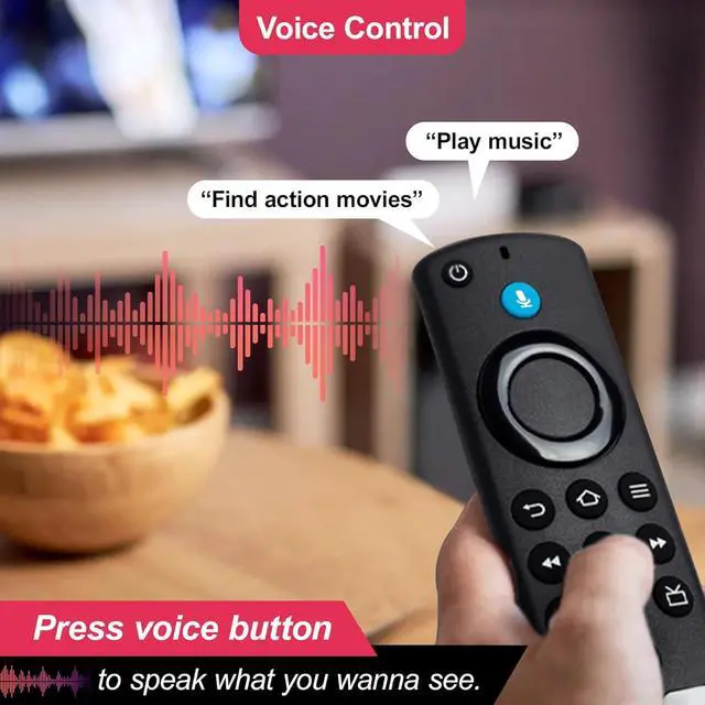Alt view image 3 of 7 - Replacement Voice Remote Control Compatible with AMZ TV Stick/Lite/Cube/4K Max/4K 3rd Gen Smart TVs for Insignia-Toshiba-Pioneer Smart TVs