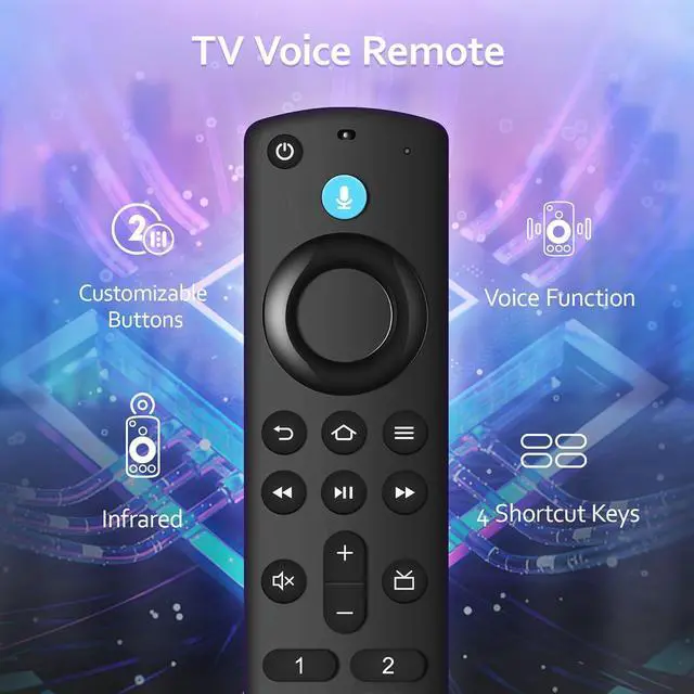 Alt view image 6 of 7 - Replacement Voice Remote Control Fit for AMZ Smart TVs Stick/4K Max/4K/Cube/Stick Lite/Stick HD Smart TV 3rd Gen Compatible with Insignia/Toshiba/Pioneer Smart TVs