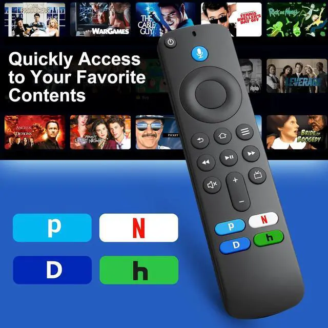 Alt view image 5 of 7 - Replacement Voice Remote Control Compatible with TV Stick TV Cube and Insignia/Toshiba/Pioneer Smart TVs