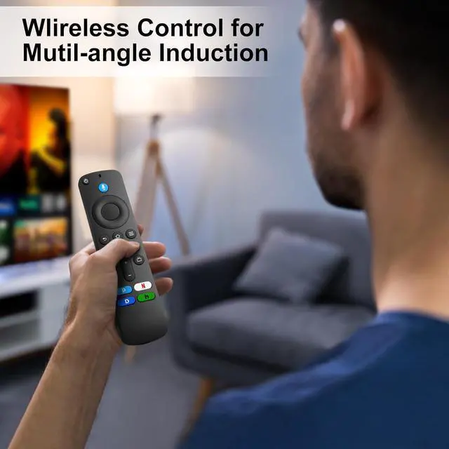 Alt view image 6 of 7 - Replacement Voice Remote Control Compatible with TV Stick TV Cube and Insignia/Toshiba/Pioneer Smart TVs
