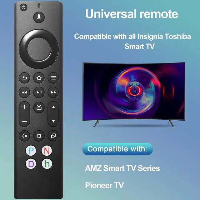 Alt view image 2 of 5 - Replacement Voice Remote Control for All Insignia/Toshiba/Pioneer Smart TVs Compatible with TV Stick TV Cube