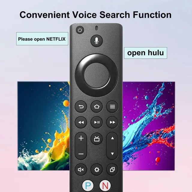 Alt view image 4 of 5 - Replacement Voice Remote Control for All Insignia/Toshiba/Pioneer Smart TVs Compatible with TV Stick TV Cube