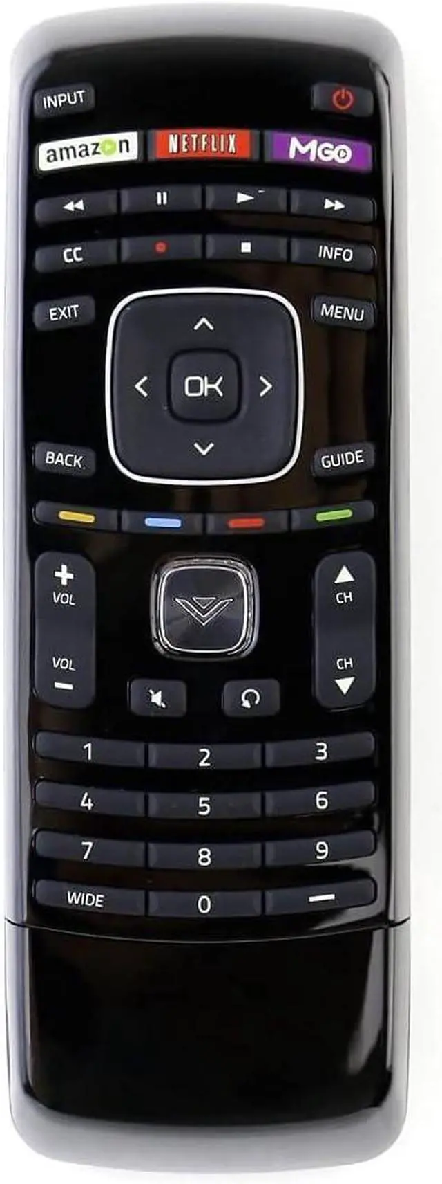Alt view image 3 of 4 - Universal Remote Control for Vizio Smart TV Remote Compatible with All Vizio LCD LED HDTV Smart TVs Including Dual Side QWERTY Keyboard