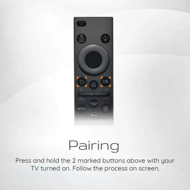 Alt view image 5 of 6 - Original OEM BN59-01388A Remote Control for Crystal UHD 4K CU7000 Series Smart TV Includes Netflix Prime Video & Disney+ Shortcuts