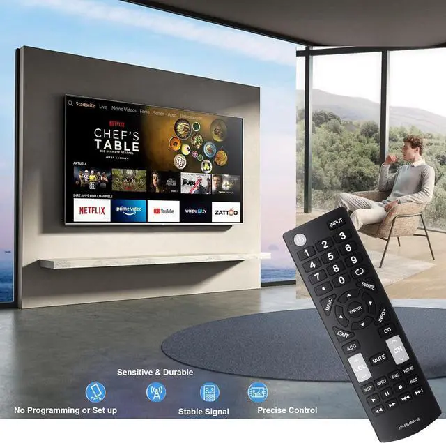 Alt view image 2 of 7 - Universal Remote Control Replacement Fit for All Insignia LED-LCD HDTV TVs