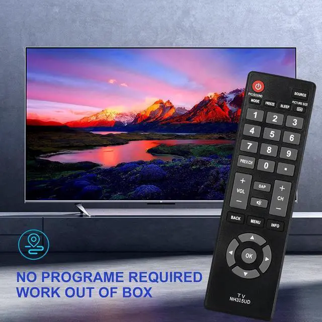 Alt view image 4 of 7 - NH315UP Universal Replacement Remote Control for Sanyo TV