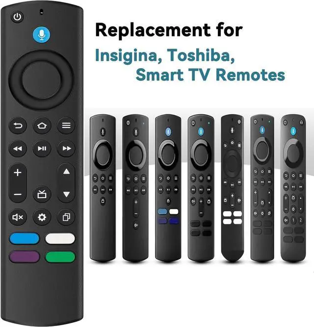 Alt view image 3 of 5 - New Voice Remote Replacement Compatible with AMZ Stick (4K 4K Max HD Lite) TV Cube Fit for Insignia Toshiba Smart TVs