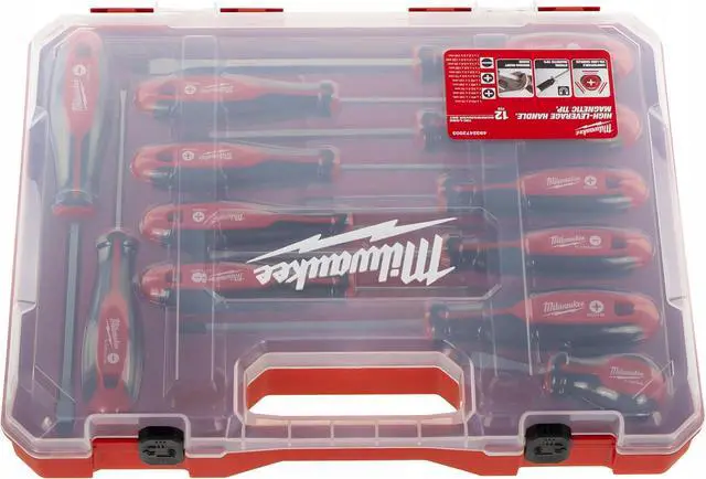 Alt view image 3 of 7 - Set of 12 Tri-Lobe Screwdrivers 4932472003 Red