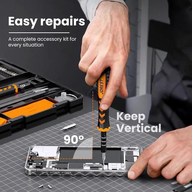 Alt view image 5 of 7 - JOREST 59Pcs Small Precision Screwdriver Set with Torx T5 T6 T8 Mini Repair Tool Kit for Macbook Computer Laptop iPhone PS4 PS5 Xbox Switch Eyeglasses Watch PC Ring Doorbell Electronic