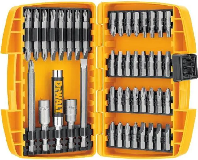 Main image of Screwdriver Bit Set with Tough Case 45-Piece (DW2166) Grey/Silver Screwdriving Set with Tough Case