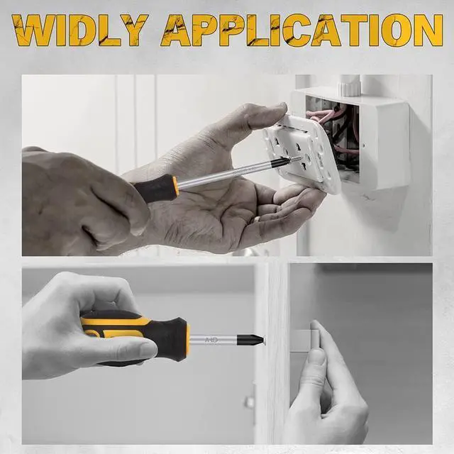 Alt view image 5 of 7 - 11-piece Screwdriver Set 5 Phillips and 5 Slotted Tips magnetic screwdriver set screw driver work on small screws as well as large. Magnetizer Demagnetizer for Screwdriver Tips Bits and Small Tools