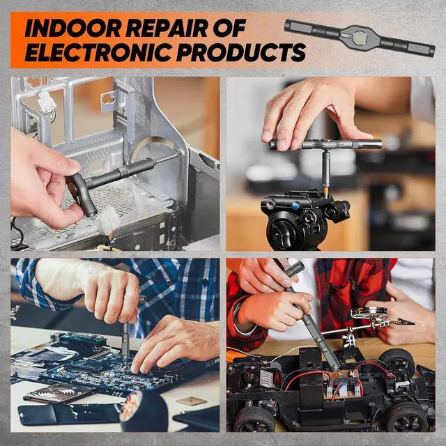 Alt view image 2 of 7 - 42 in 1 Magnetic Screwdriver Set Multi Bit Free Combination Ratchet Screwdriver Set Portable Repair Tool Kit for Gifts Furniture Computer Bicycle and DIY Grey