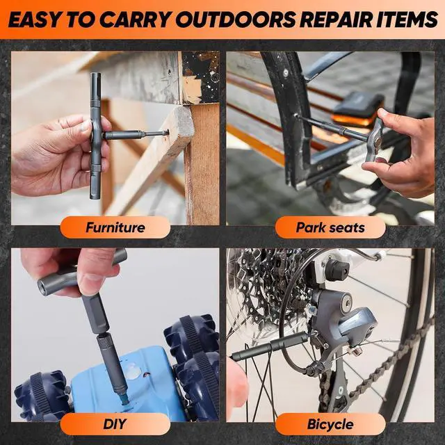 Alt view image 4 of 7 - 42 in 1 Magnetic Screwdriver Set Multi Bit Free Combination Ratchet Screwdriver Set Portable Repair Tool Kit for Gifts Furniture Computer Bicycle and DIY Grey