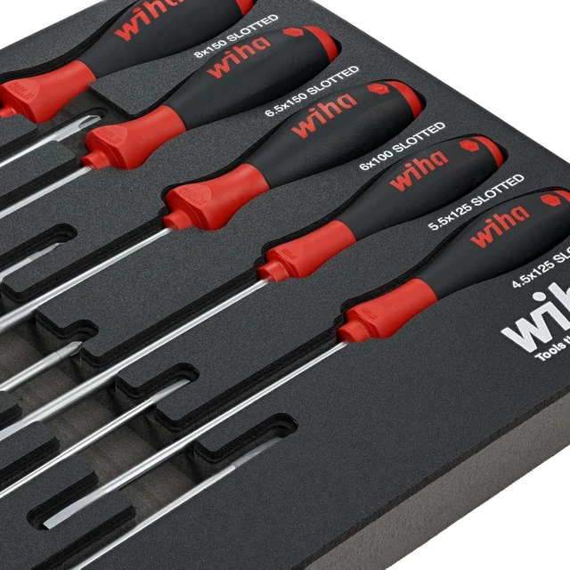 Alt view image 3 of 7 - 30280 10 Piece SoftFinish Cushion Grip Screwdriver Tray Set