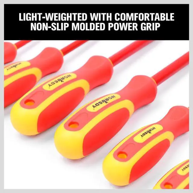 Alt view image 3 of 7 - 6-Piece 1000v Insulated Screwdriver Set Magnetic Tip Electrician screwdriver Set (Insulated Screwdriver Set)