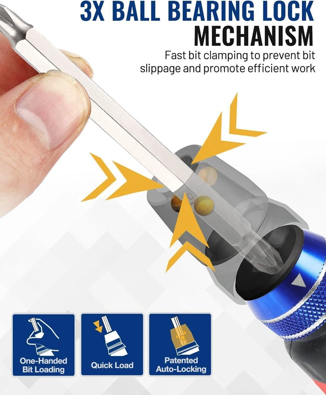 Alt view image 2 of 7 - 12-in-1 Ratcheting Multi-Bit Screwdriver Set