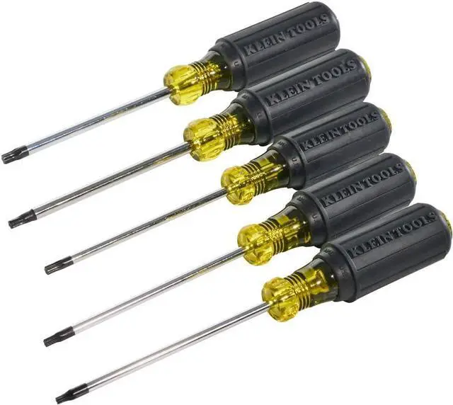 Alt view image 5 of 6 - 19555 TORX Cushion Grip Screwdriver Set Made in USA T15 T20 T25 T27 and T30 Tip sizes 5-Piece