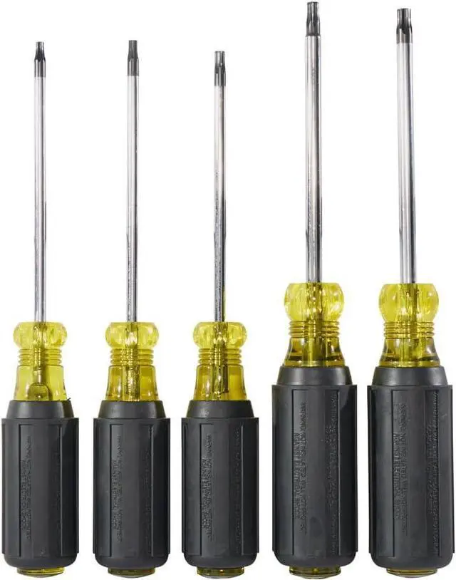 Alt view image 6 of 6 - 19555 TORX Cushion Grip Screwdriver Set Made in USA T15 T20 T25 T27 and T30 Tip sizes 5-Piece