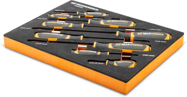 Alt view image 3 of 7 - 9 Piece Slotted Screwdriver Set