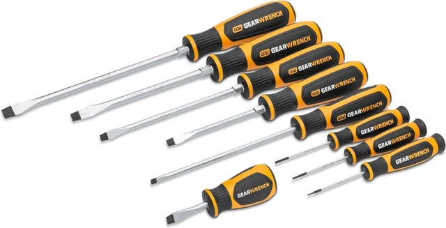 Alt view image 2 of 7 - 9 Piece Slotted Screwdriver Set