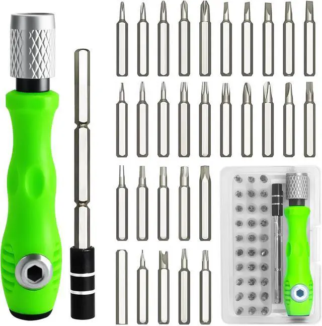 Main image of 32 in 1 Small Precision Screwdriver Set Tiny Magnetic Screwdriver Sets Professional Repair Tool Kit for Glasses Watches Laptop Electronics Toys Jewelry Computers