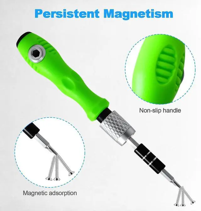 Alt view image 6 of 7 - 32 in 1 Small Precision Screwdriver Set Tiny Magnetic Screwdriver Sets Professional Repair Tool Kit for Glasses Watches Laptop Electronics Toys Jewelry Computers