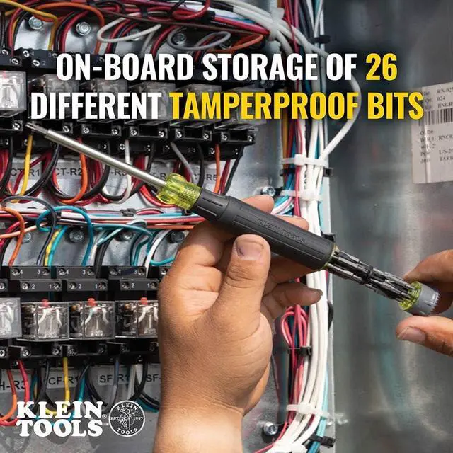 Alt view image 2 of 7 - 32327 Precision Screwdriver Set 27-in-1 Multi-Bit Screwdriver Onboard Storage Rare-Earth Magnet Ideal for Terminal Blocks