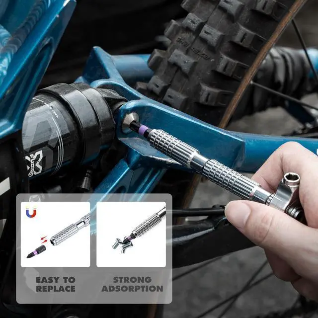 Alt view image 6 of 7 - Ratchet Screwdriver Set 42 in 1 magnetic Screwdriver sets S2 Steel Bits DIY Combination Flexible Shaft Suitable for Furniture Assembly Precision Electrical Appliance Repair Bicycle Tools