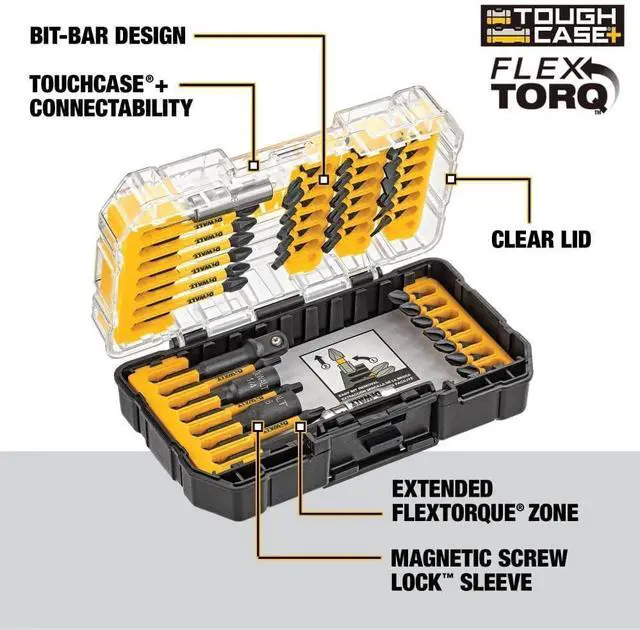 Alt view image 7 of 7 - DeWalt DWA2T40IR 40 Piece Impact Ready Screwdriving Set