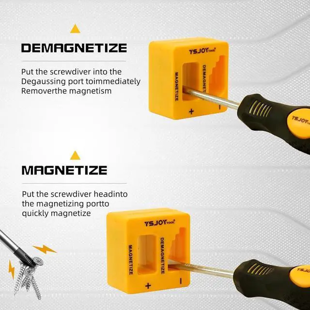 Alt view image 4 of 7 - 86-Piece Magnetic Screwdriver Set CR-V Steel Includes Slotted/Phillips/Torx Mini Precision Screwdrivers Nut Drivers Driver Bits and Magnetizer with Sturdy Toolbox