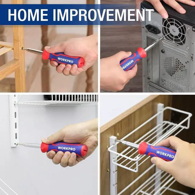 Alt view image 6 of 7 - 15-in-1 Multi-bit Screwdriver Set Tool All in One Portable Multi-purpose Screw-driver Slotted/Philips/Torx/Square