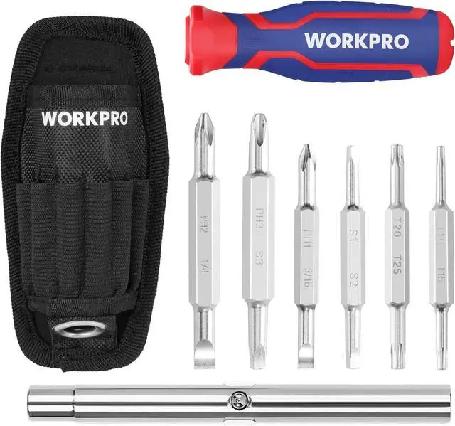 Alt view image 7 of 7 - 15-in-1 Multi-bit Screwdriver Set Tool All in One Portable Multi-purpose Screw-driver Slotted/Philips/Torx/Square