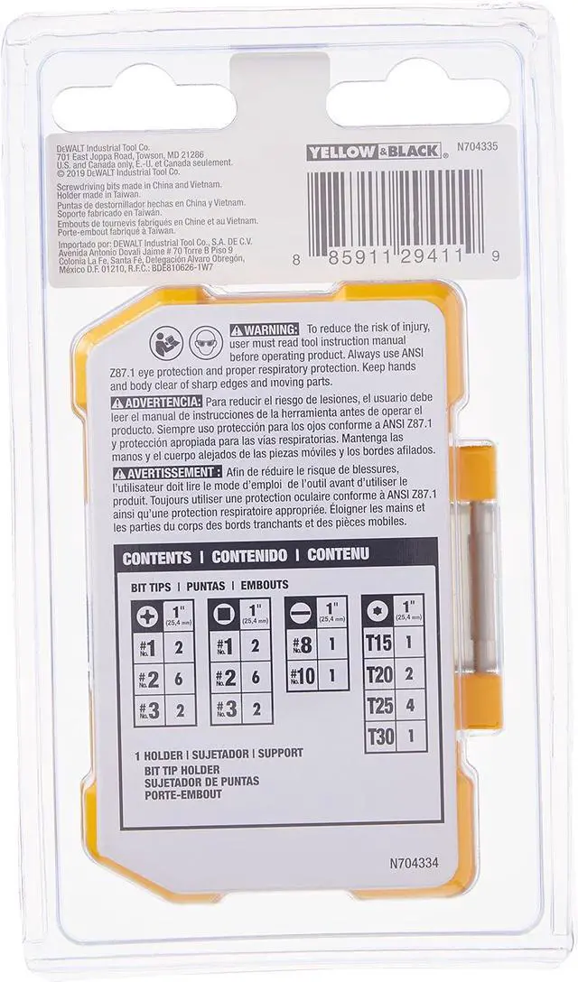 Alt view image 6 of 6 - DWAX100 Screwdriving Set 31-Piece